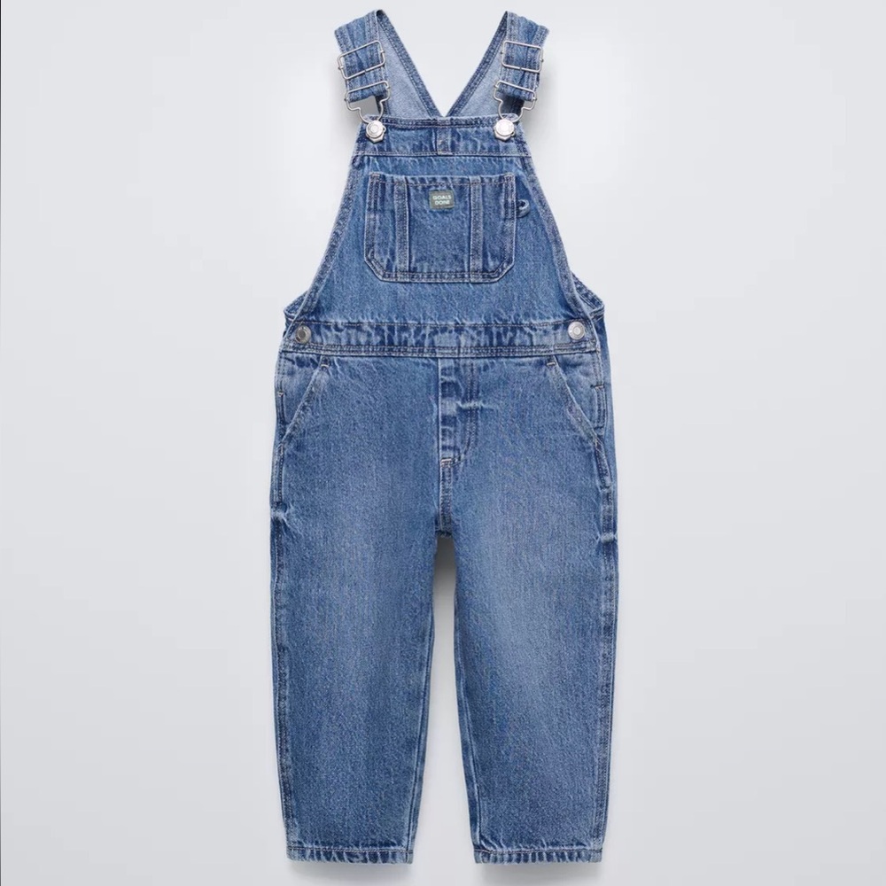 Zara kids boys girls jeans denim overalls size 6